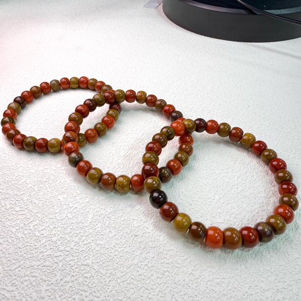 【小宝晶选】天然包浆南红单圈手链 多样性发一件 约7-8mm 771XBFS