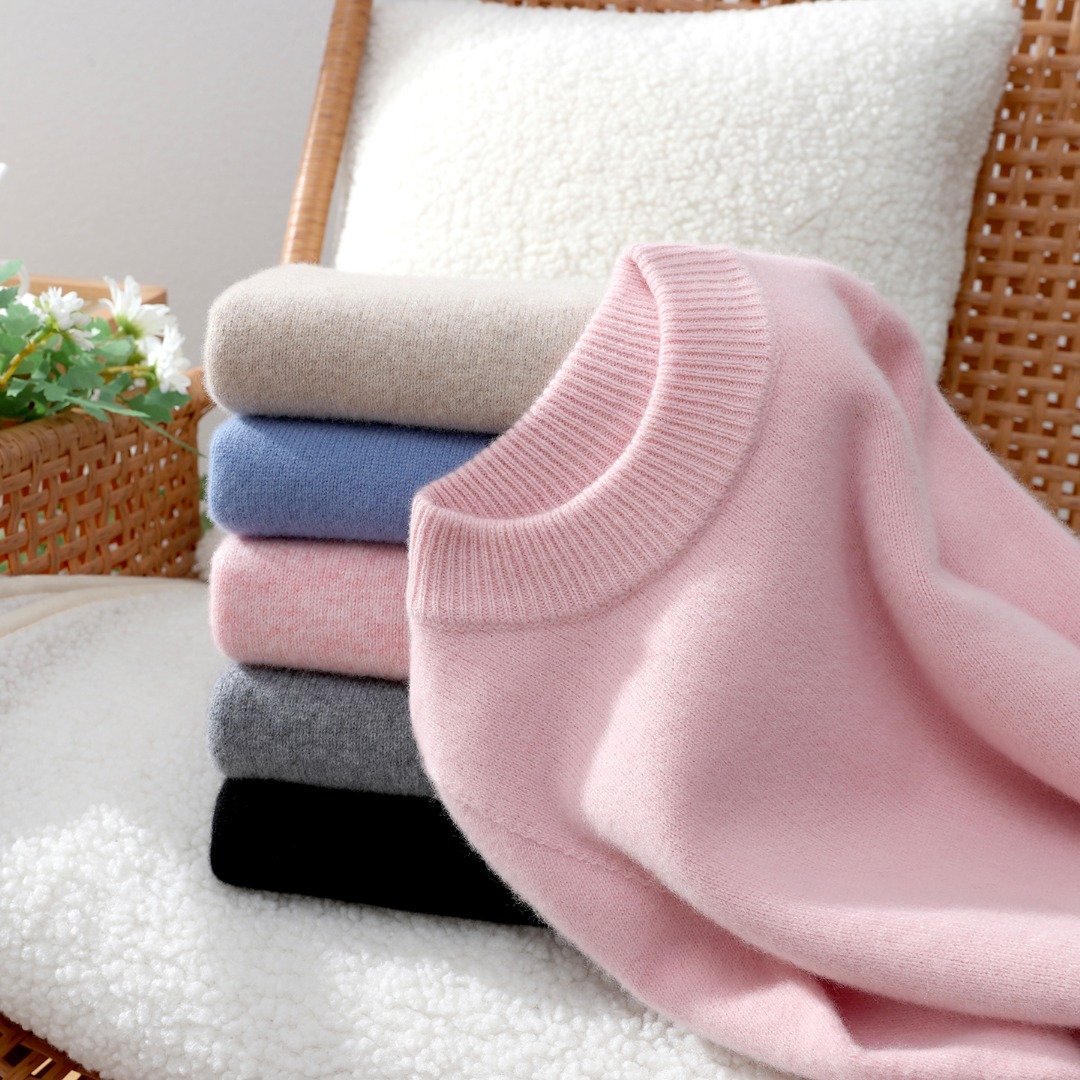 新款儿童七针加厚一线成衣100%羊毛衫七针加厚半高领针织衫