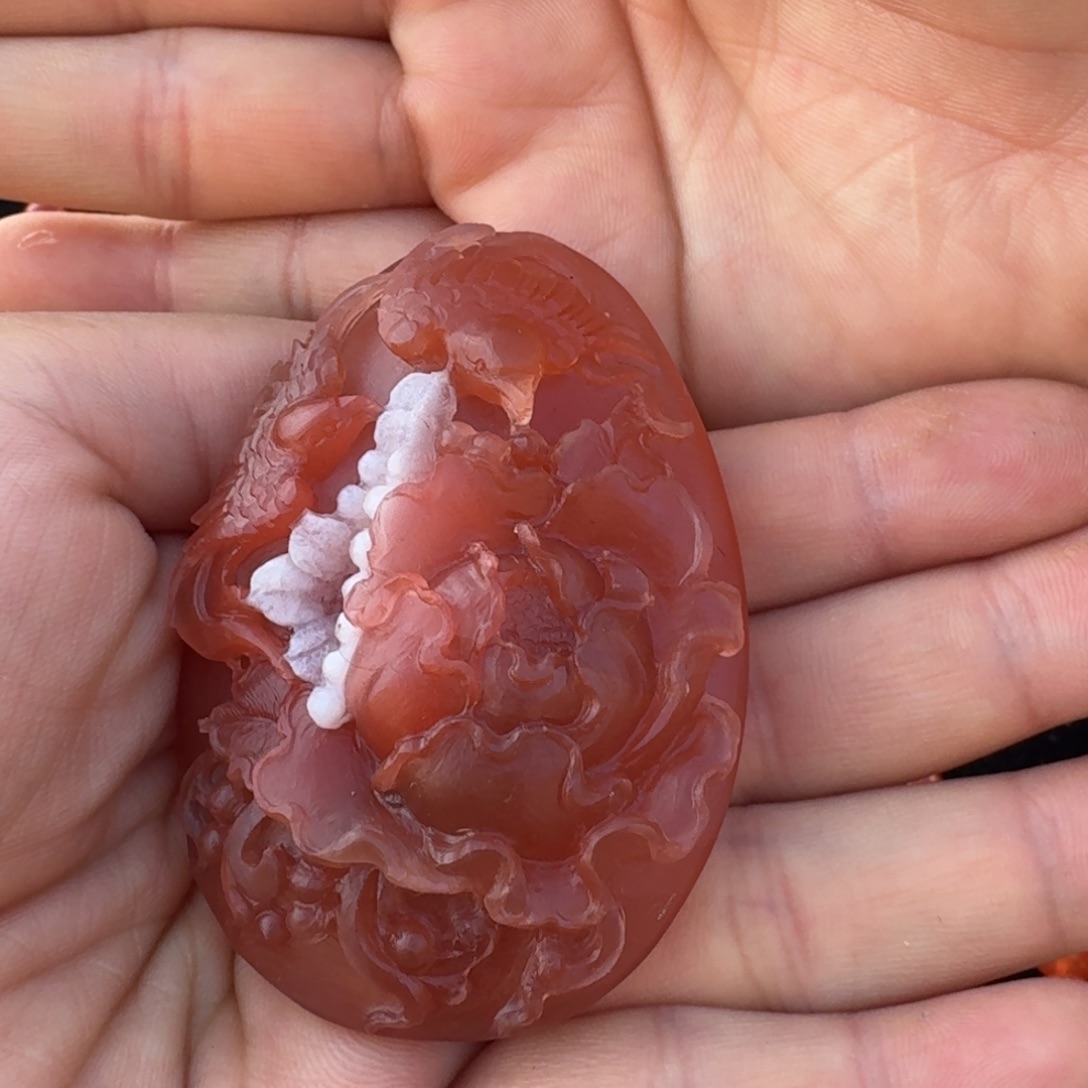 南红玛瑙未镶嵌吊坠(不含链)