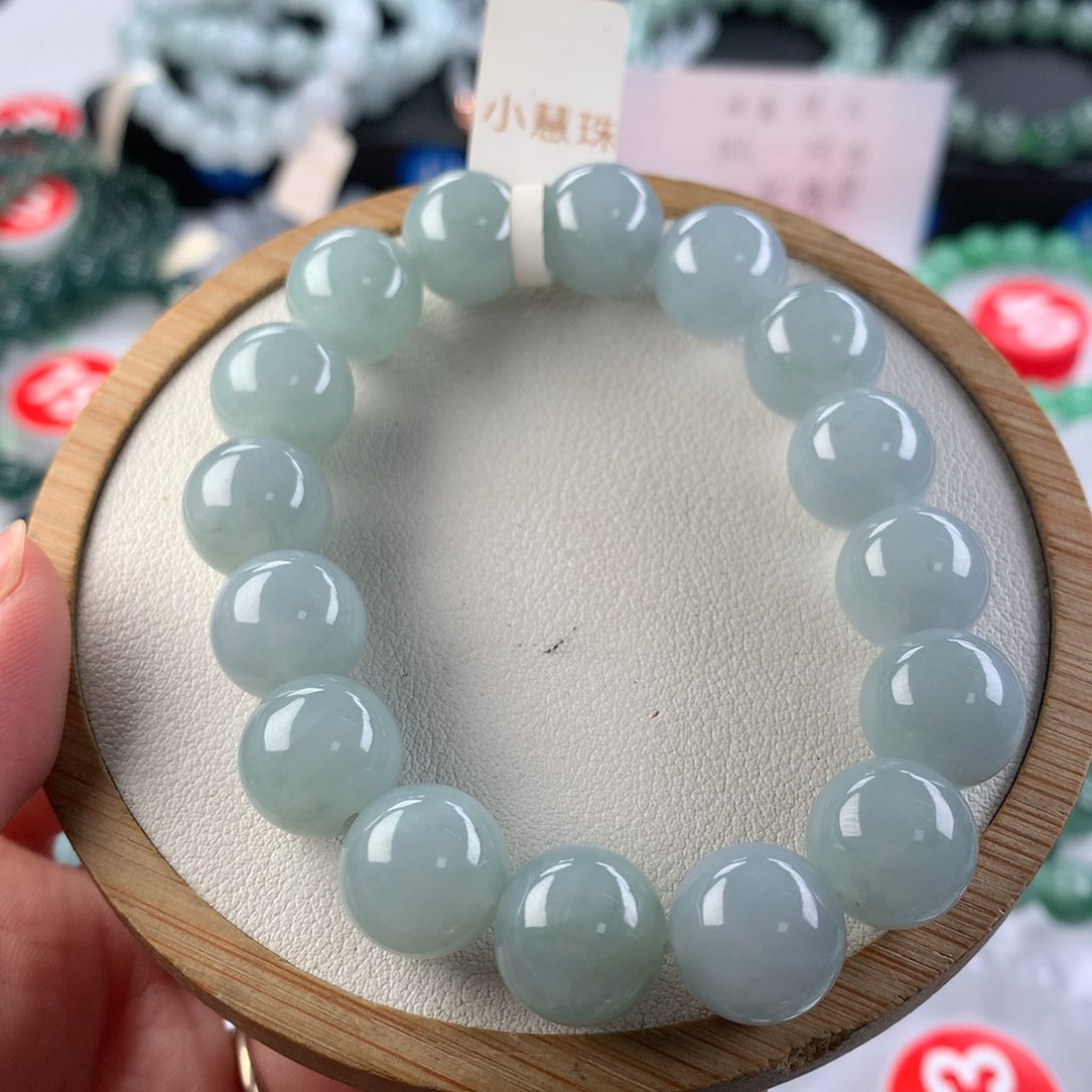 翡翠手链未镶嵌卡12.7