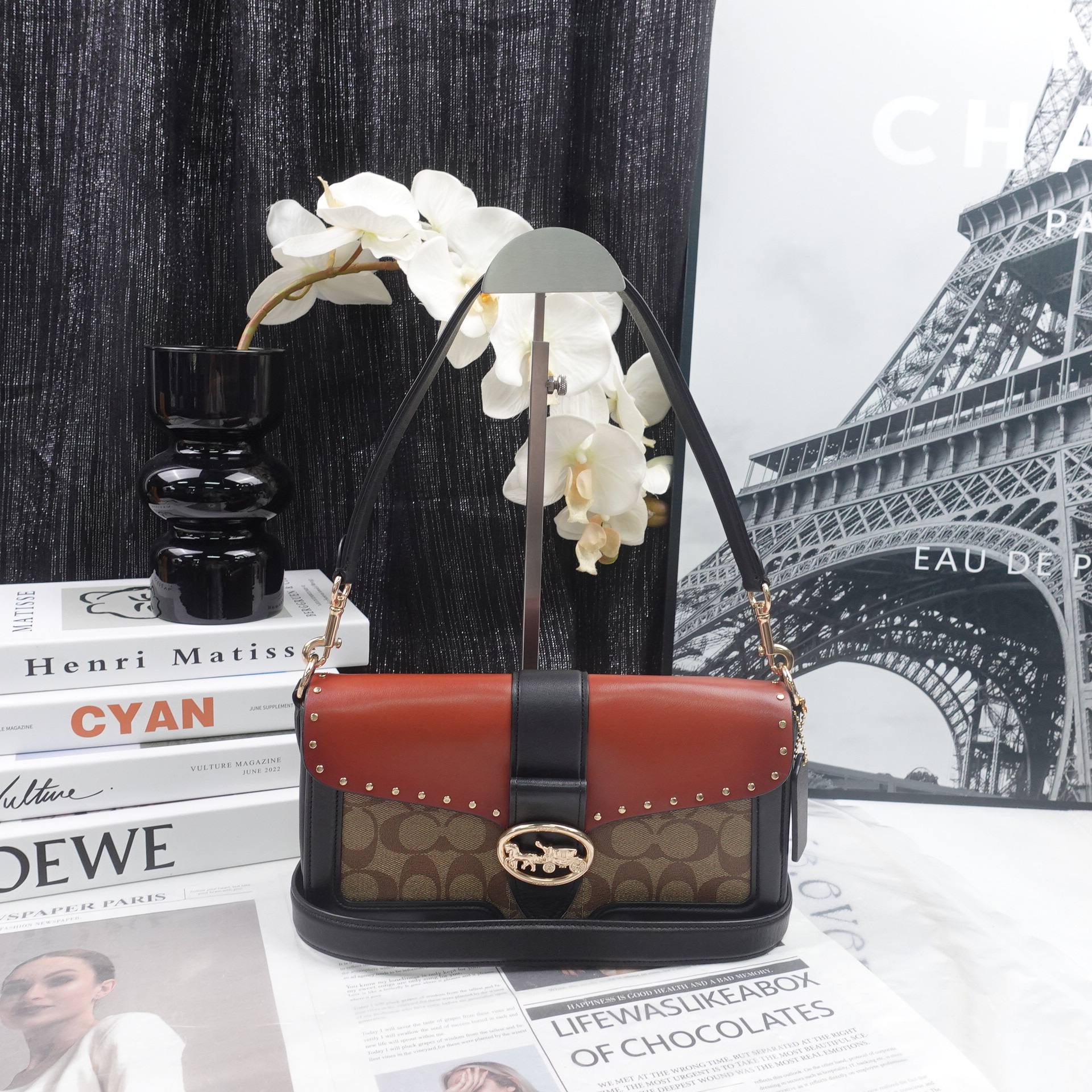 95新 COACH/蔻驰 单肩包/T10217138