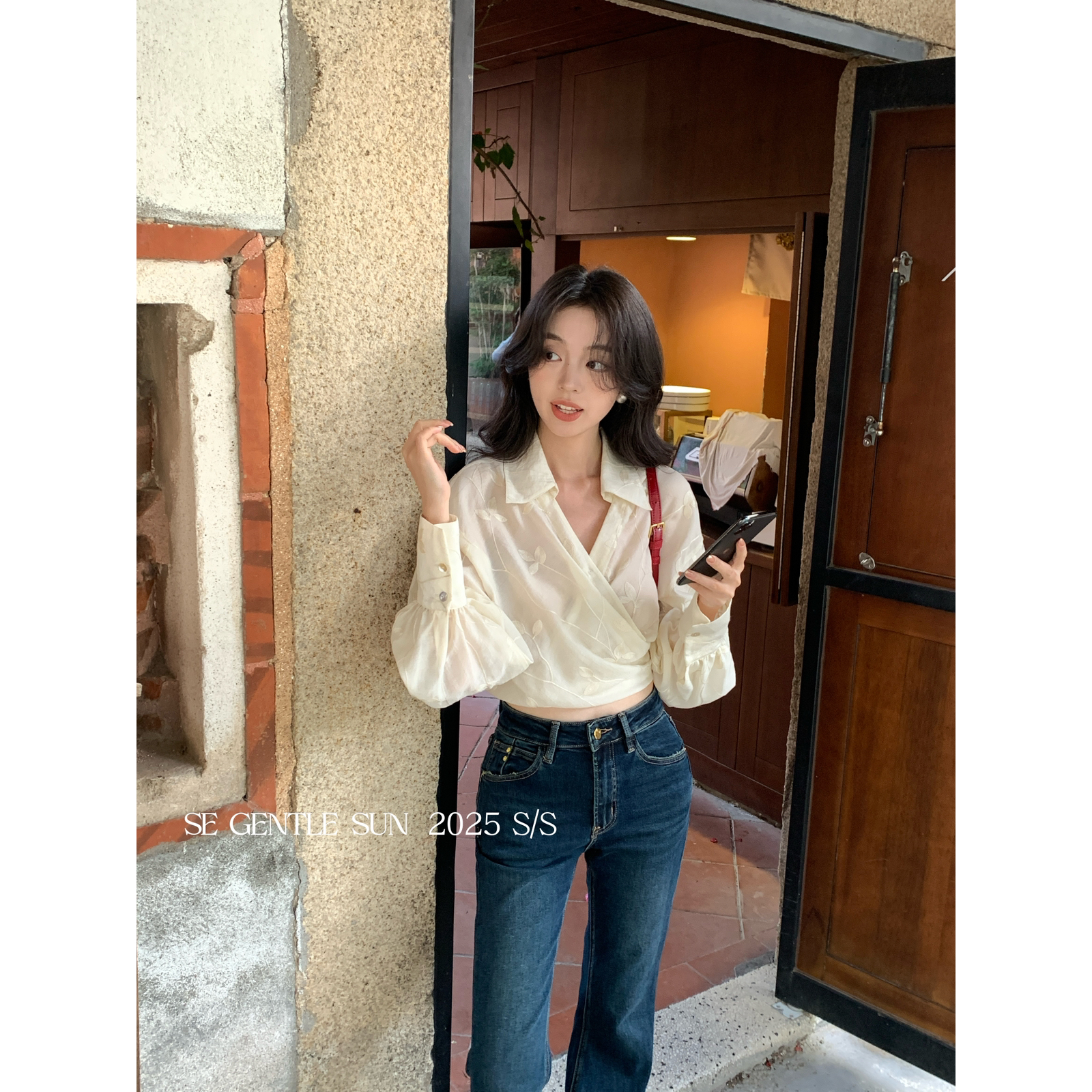 2025春新款【SE GENTLE SUN】设计立体工艺绣花小衫  89221#  YAN