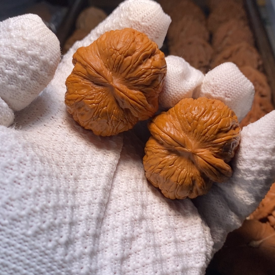 文玩核桃把件金*43尺元宝