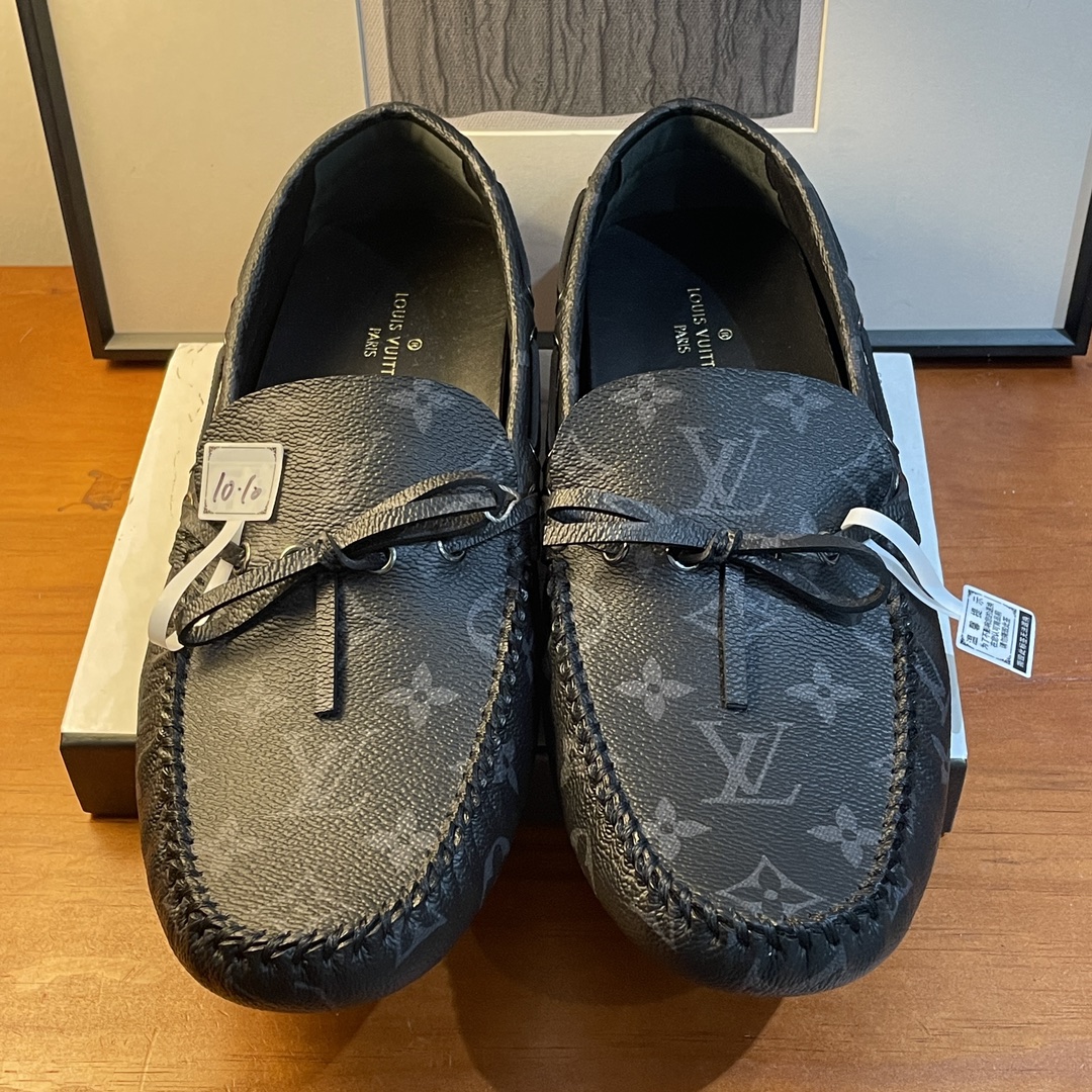 未使用 LouisVuitton/路易威登 青奢荟/41码/黑满印休闲鞋//85994