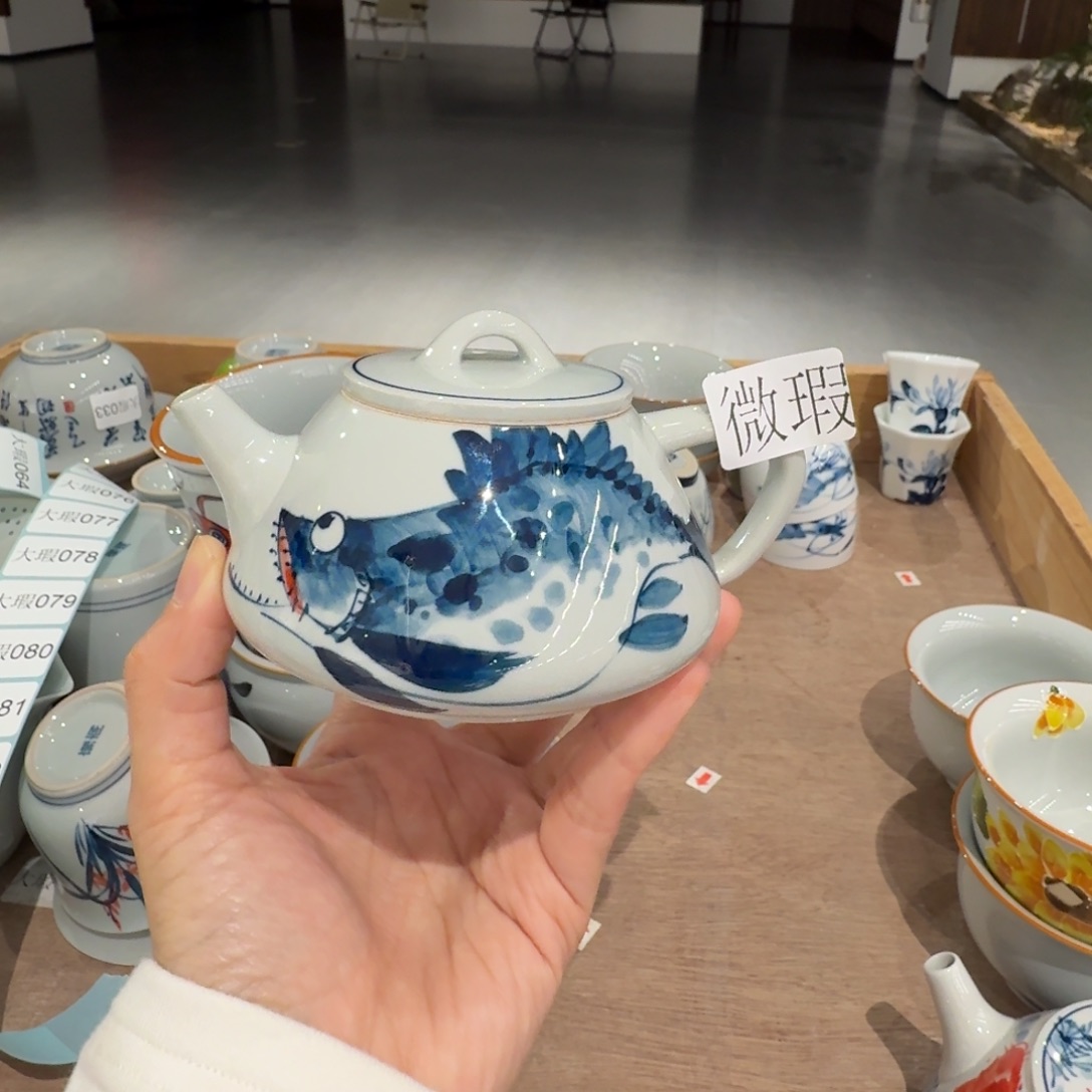釉下彩纯手绘微瑕