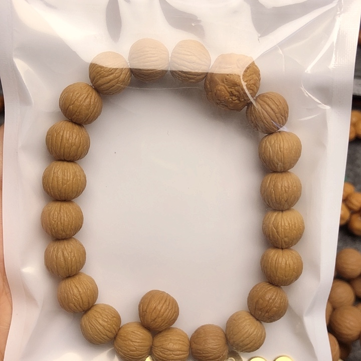 猴头核桃手串凤羽