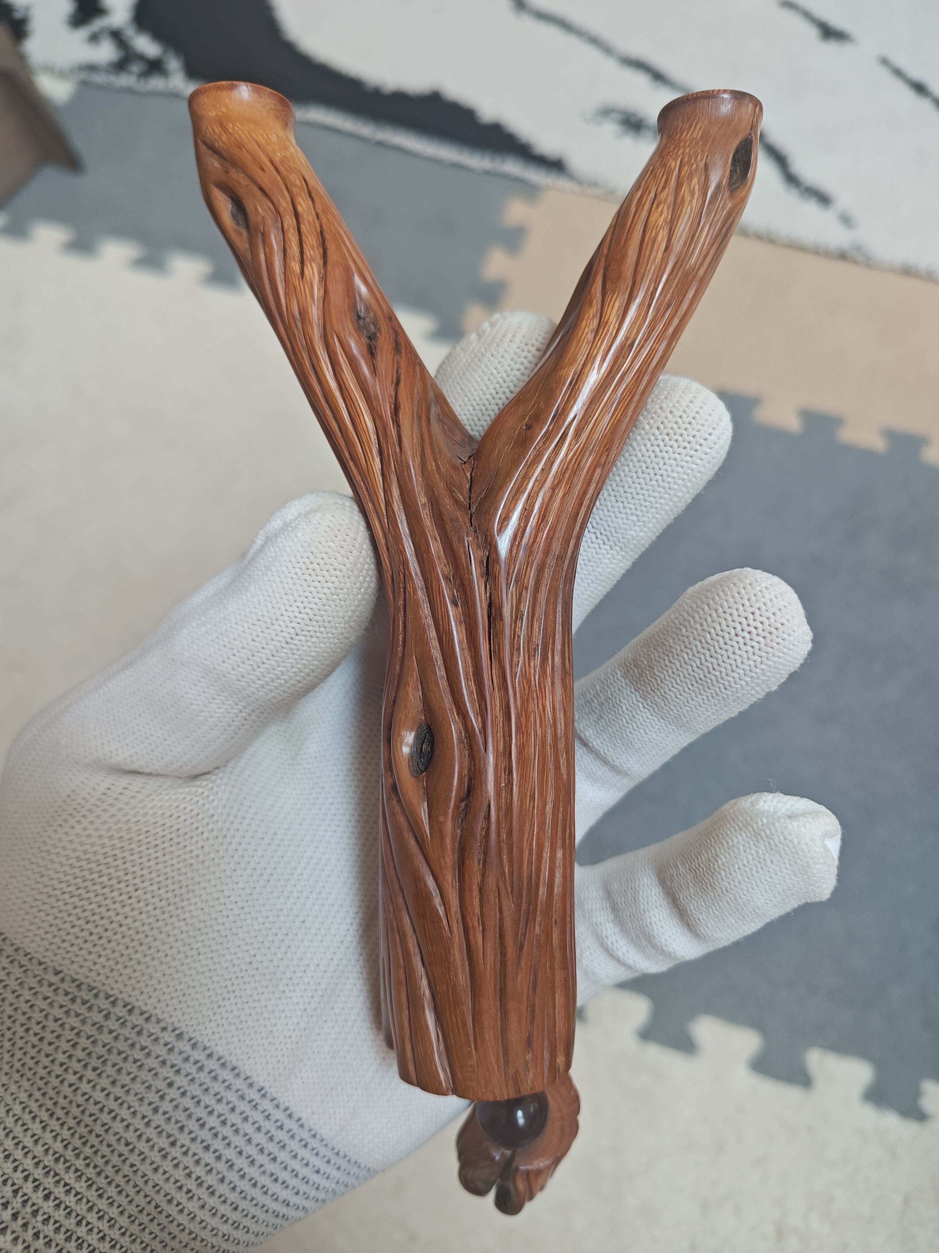 手工定制火琉璃飞虎弹弓中式创意雕刻复古装饰品