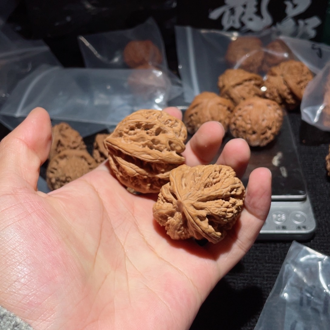 桃核把件小*唐40.5全品平谷大粗筋