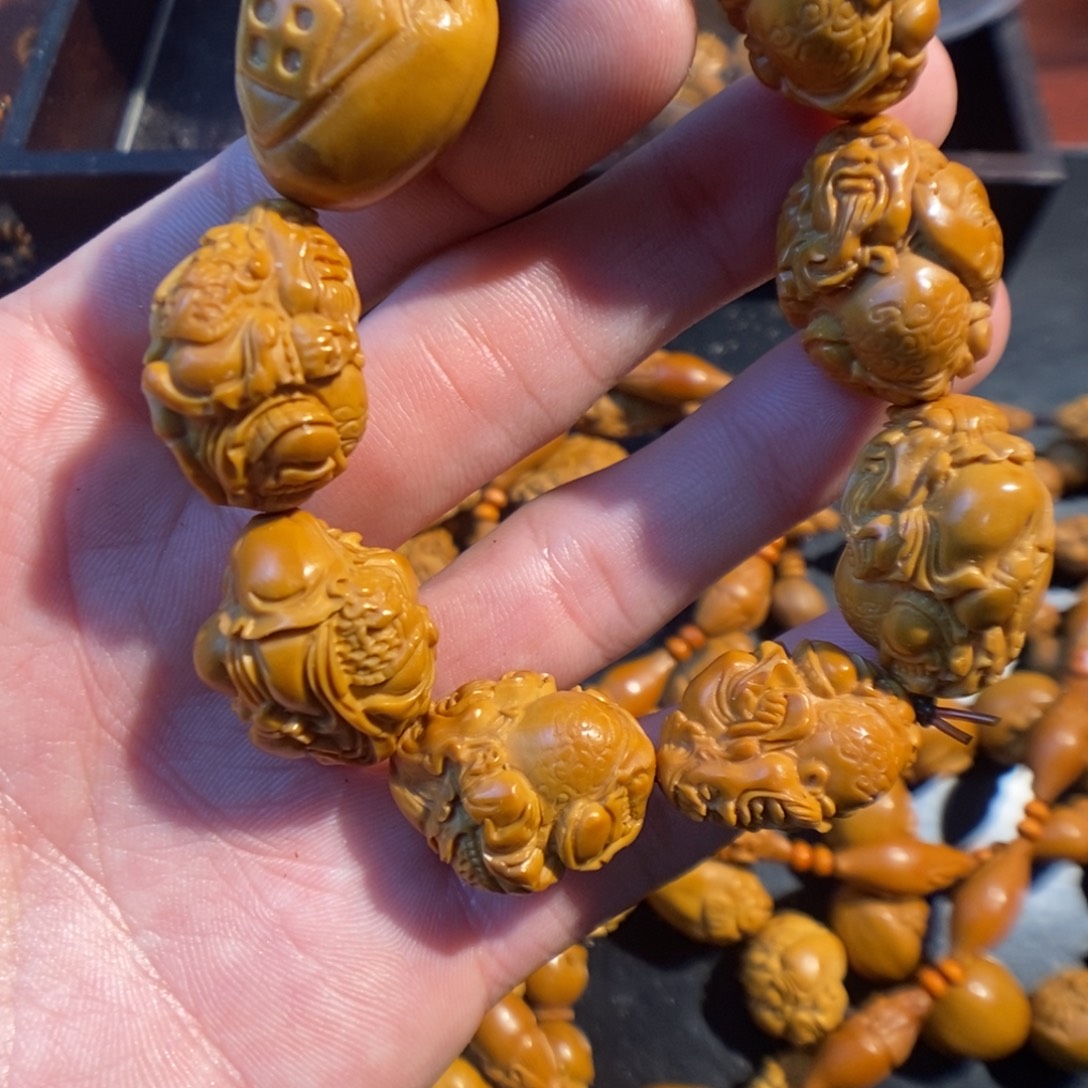 风***下手串/手链橄榄核关公