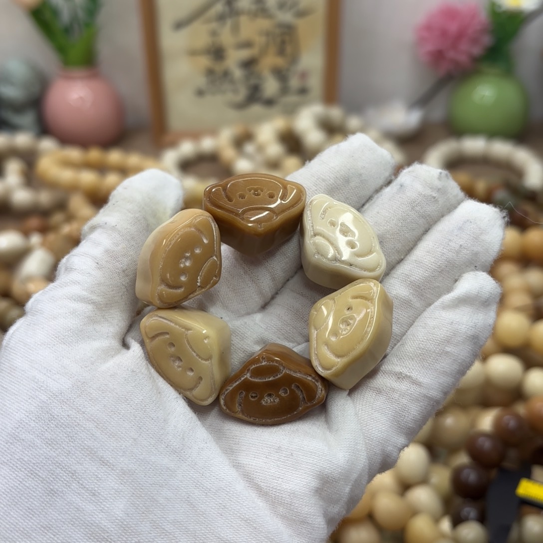 菩提根/象牙果吊坠牙果瑕疵机抛手捻975