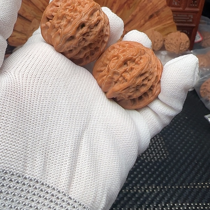 吊坠文玩核桃全品磨盘水晶皮39