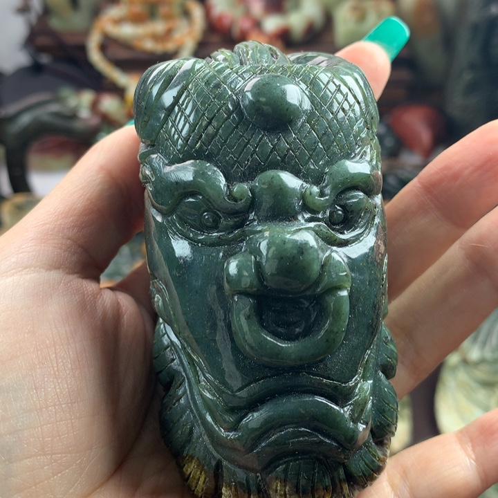 岫岩河磨玉（透闪石质玉）把件未镶嵌