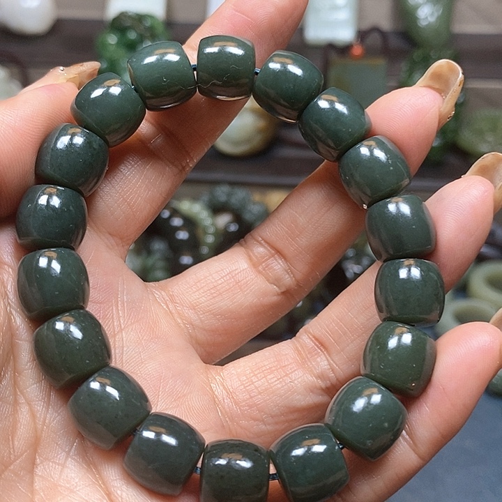 和田玉手串未镶嵌