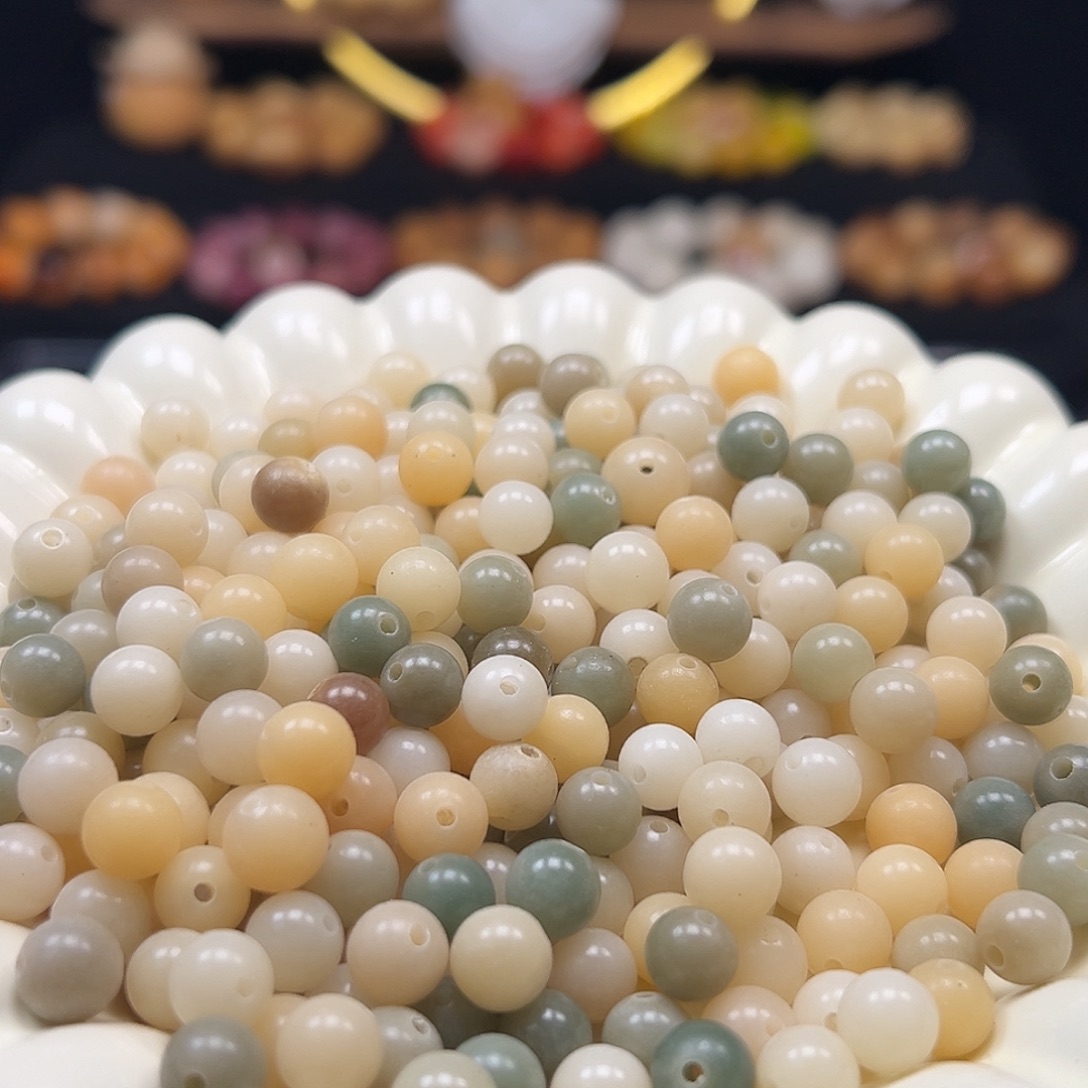 菩提根/象牙果手串卡8多宝圆200颗