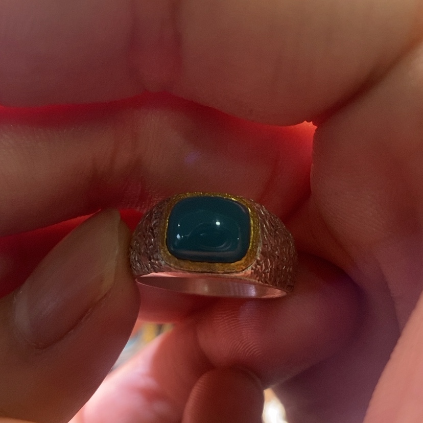 【闪购商品】银S925镶嵌绿松石戒指活**9