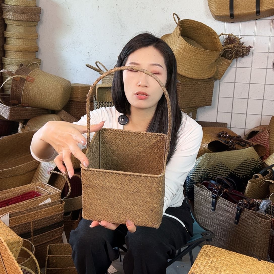 草编草编包/草编收纳盒微瑕疵