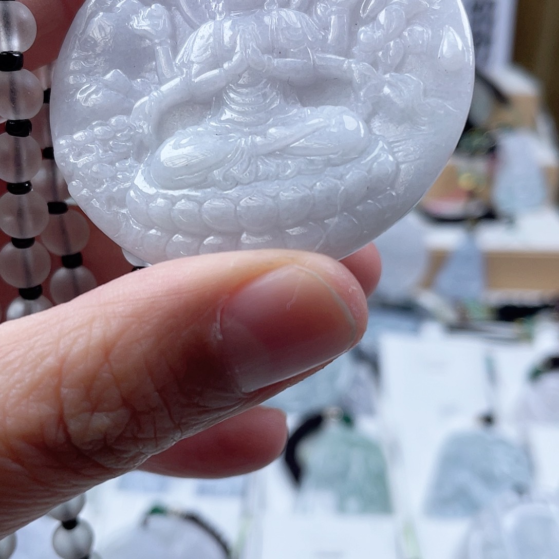 翡翠颈饰未镶嵌0395挂件