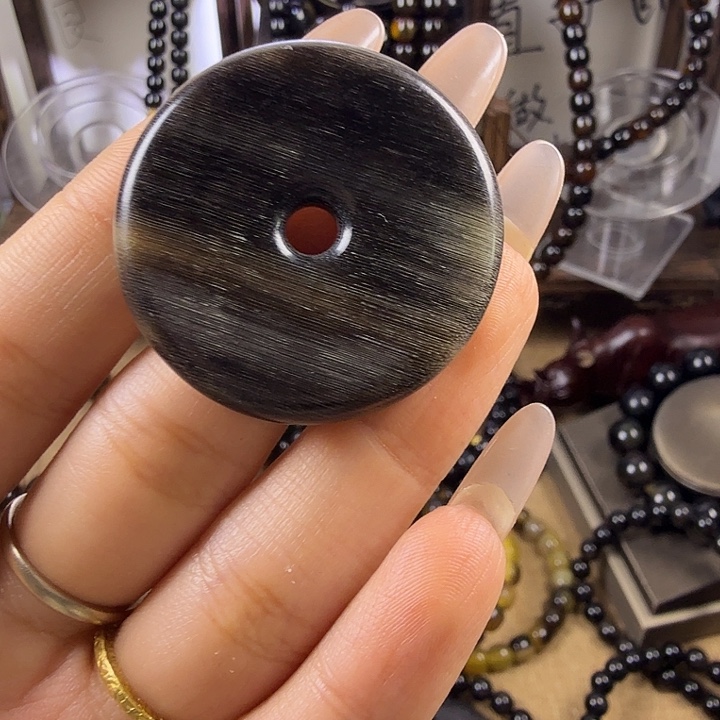 晟***昋木质非金属平安扣吊坠