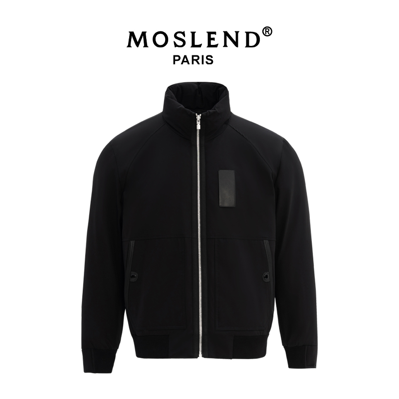 驼绒鹅绒服夹克男装2024年新款冬季百搭时尚保暖外套