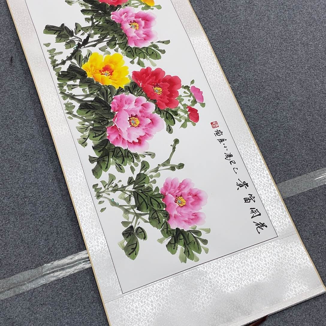 国画手绘手写作品