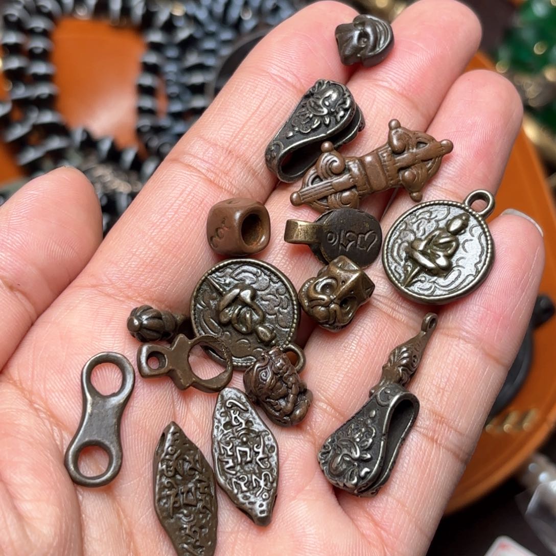 铜星月菩提菩提吊坠项链