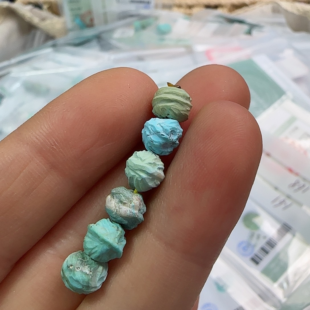 绿松石珠宝半成品未镶嵌