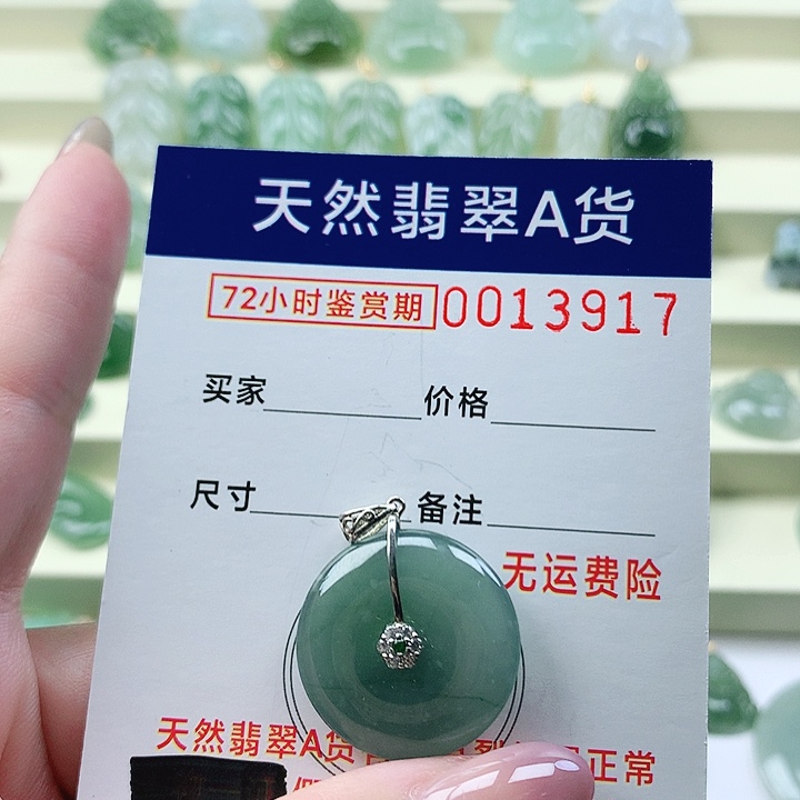 翡翠未镶嵌颈饰吊