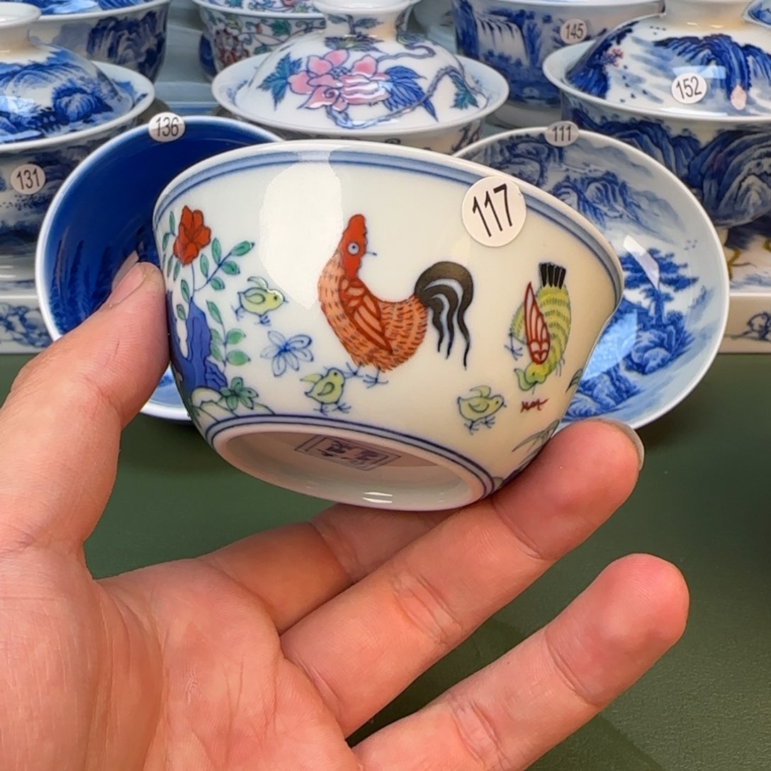 彦祖纯手工手绘茶具117