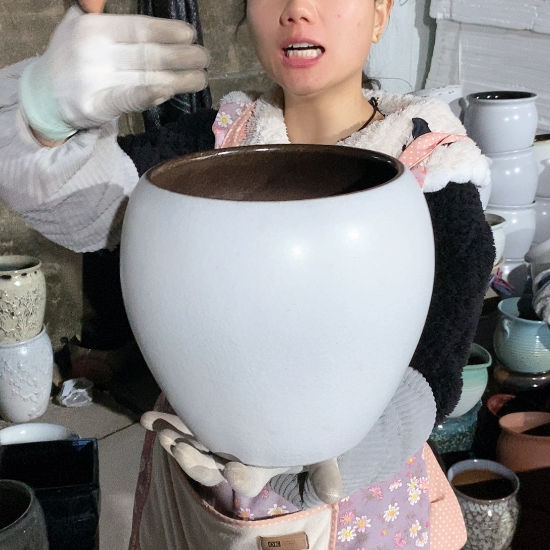 紫砂花盆正品口20高24