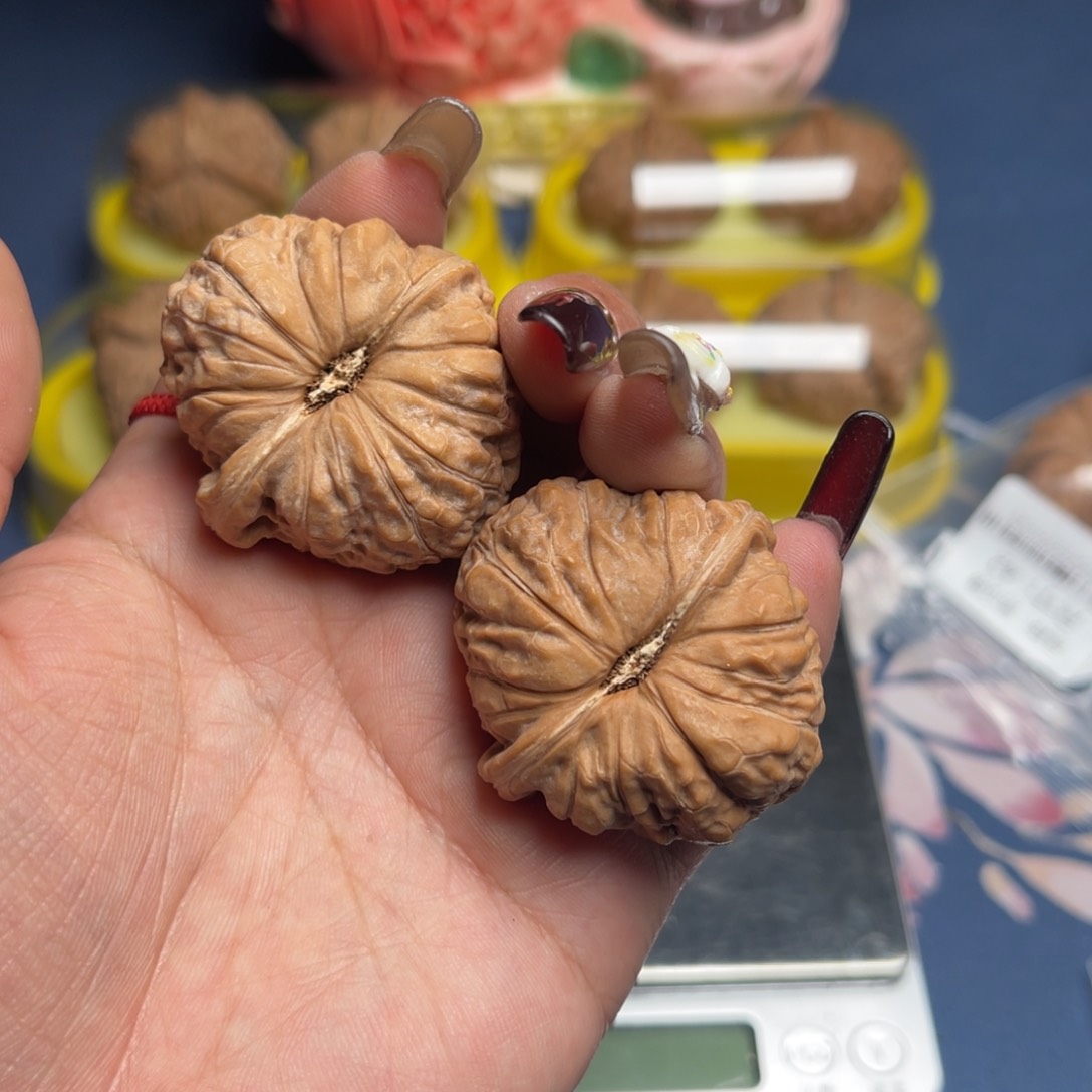 文玩核桃把件常****司南瓜墩40