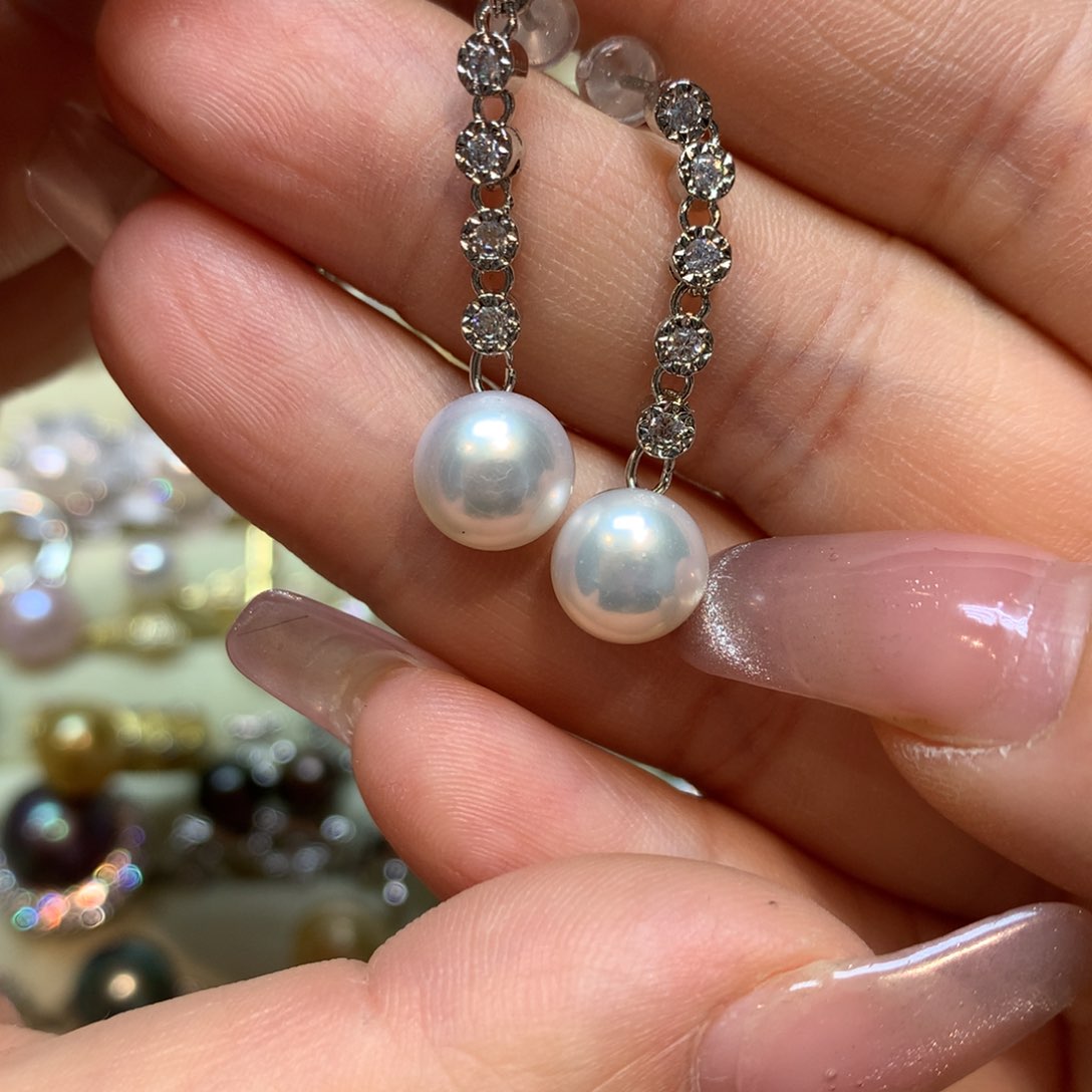 淡水珍珠耳饰未镶嵌