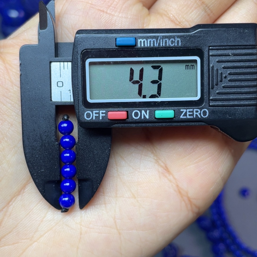 青金石未镶嵌4mm弟子珠配饰