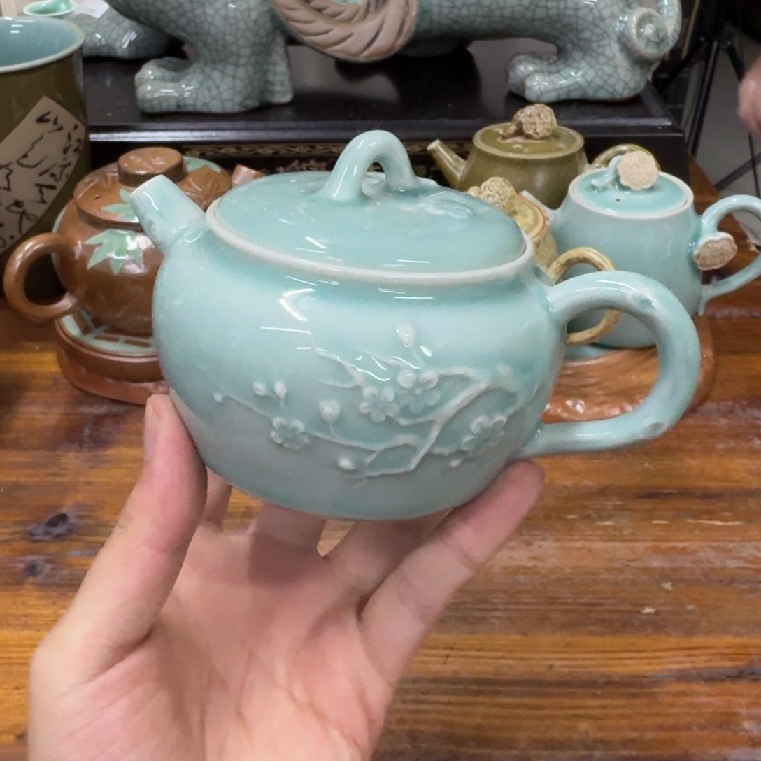 龙泉青瓷茶具微瑕1755