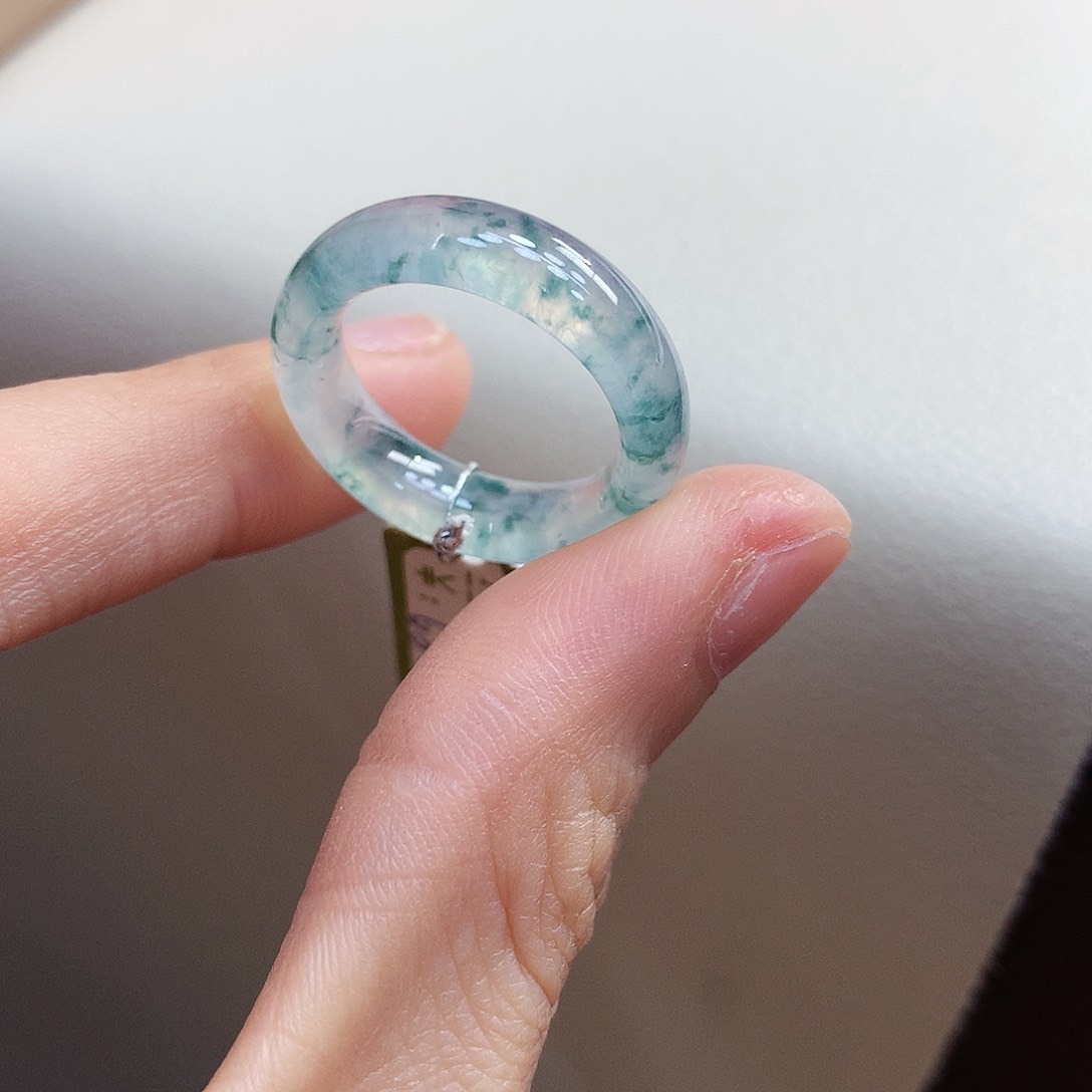 翡翠戒指未镶嵌14-15号