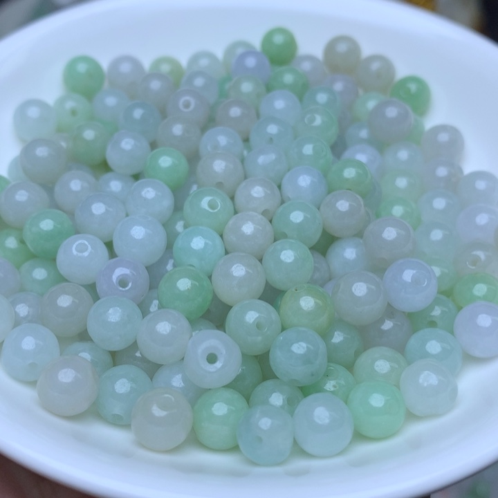 【闪购商品】翡翠手链未镶嵌卡7冰绿白20个