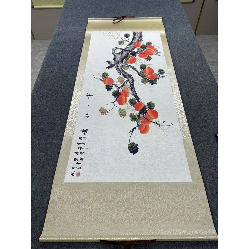 精180*70 横幅 《事事如意》居家软装卷轴画
