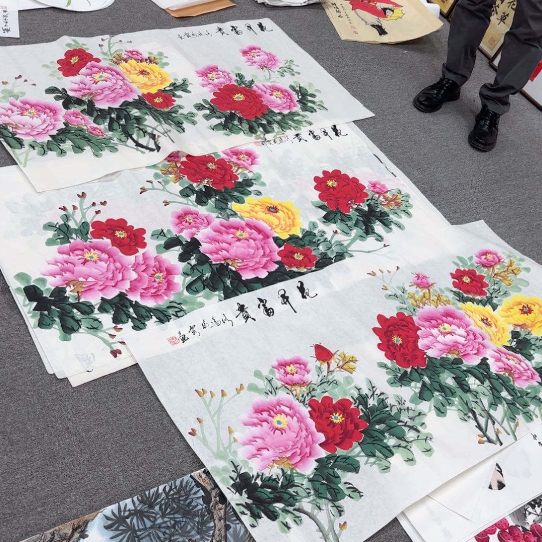 国画国画作品多次
