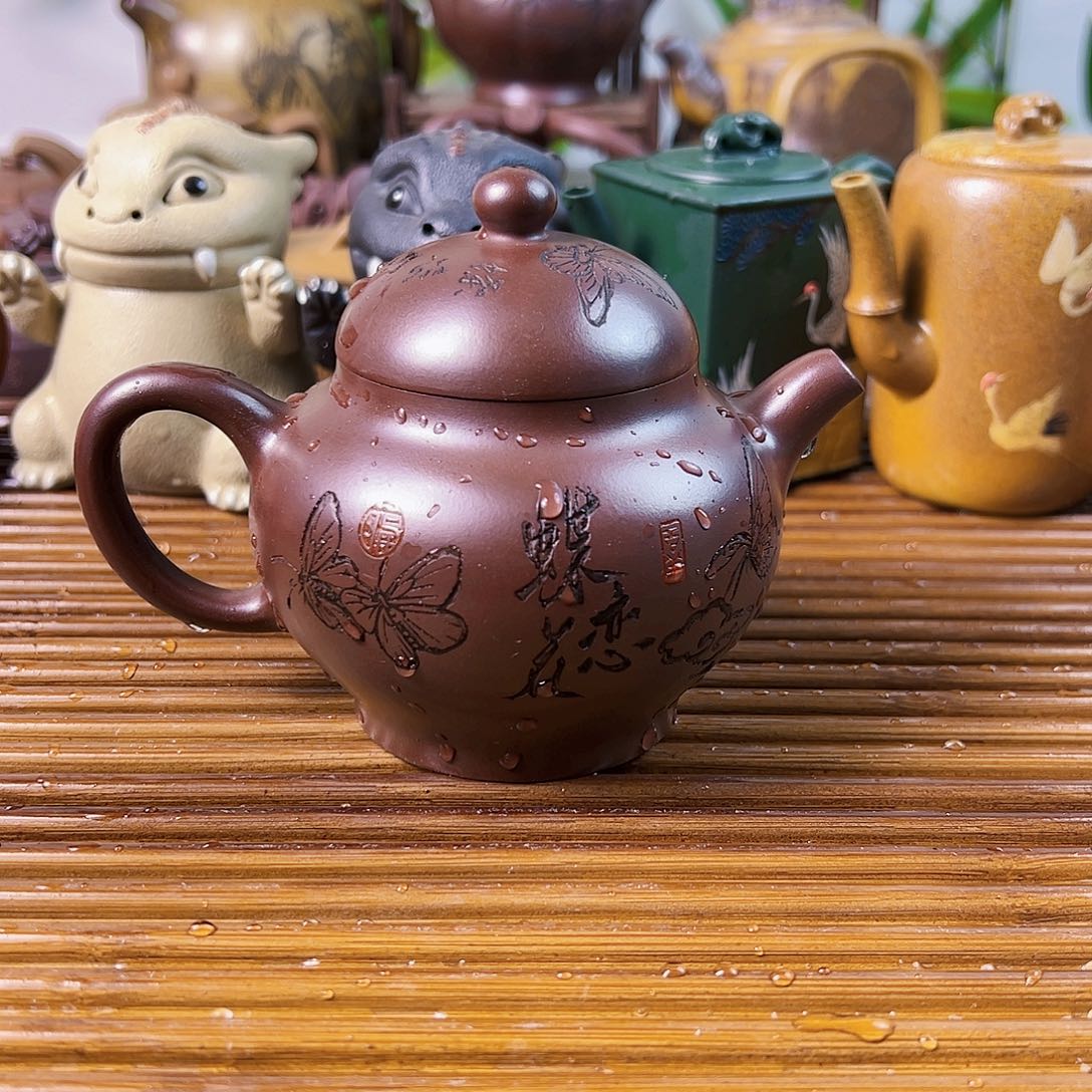 紫砂茶壶掇只壶紫泥200cc