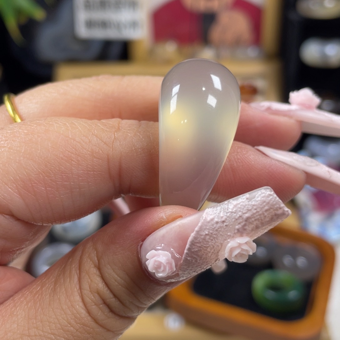 玛瑙/玉髓未镶嵌戒指20毕业鹅头（非质量问题.不退不换）