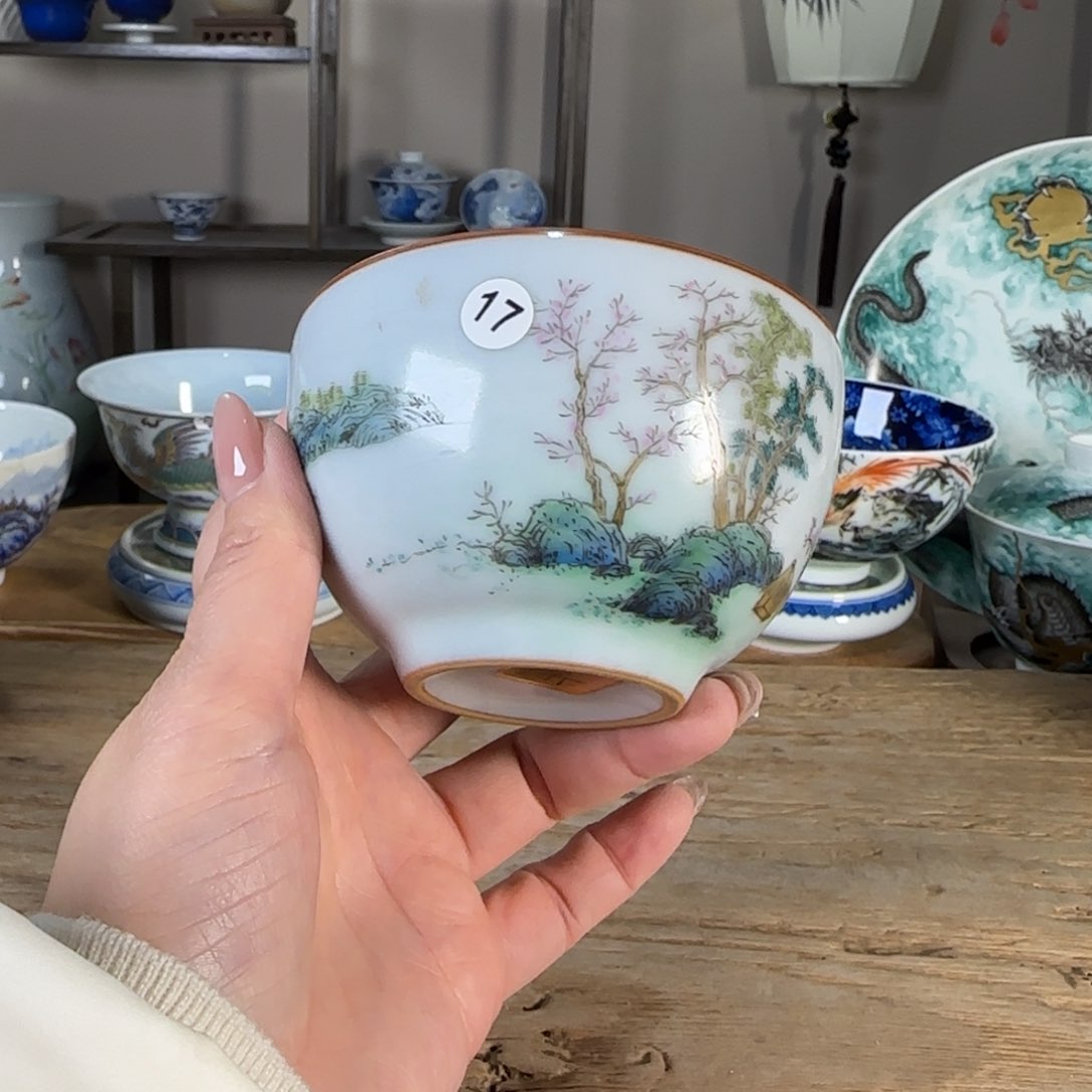 杯景德镇陶瓷柴烧多人