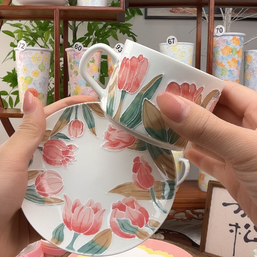 摆件陶27景德镇手绘高温釉下彩