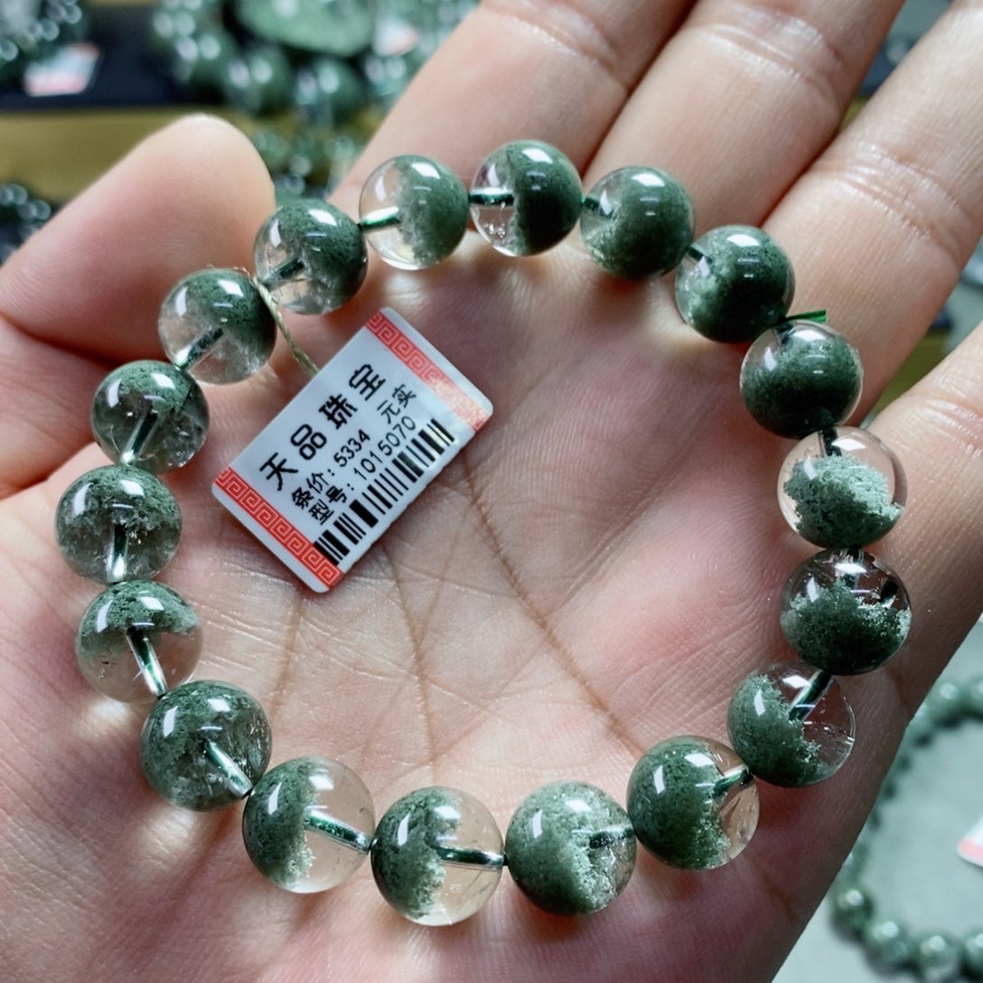 水晶手串未镶嵌绿幽灵1015070