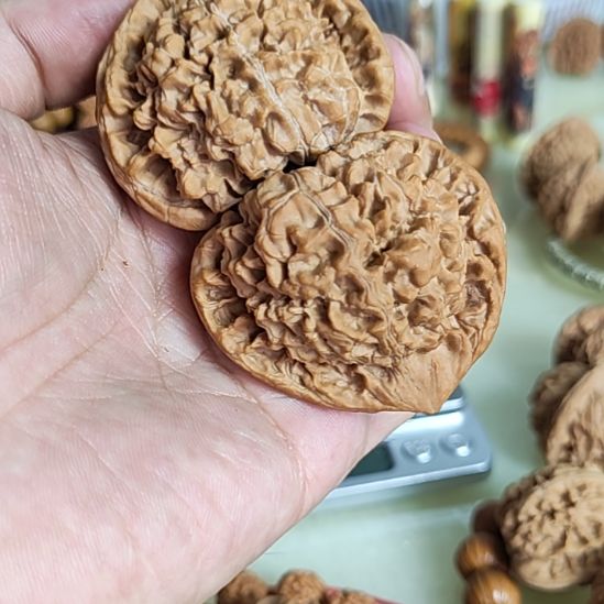 文玩核桃吊坠50左右官帽配对如图