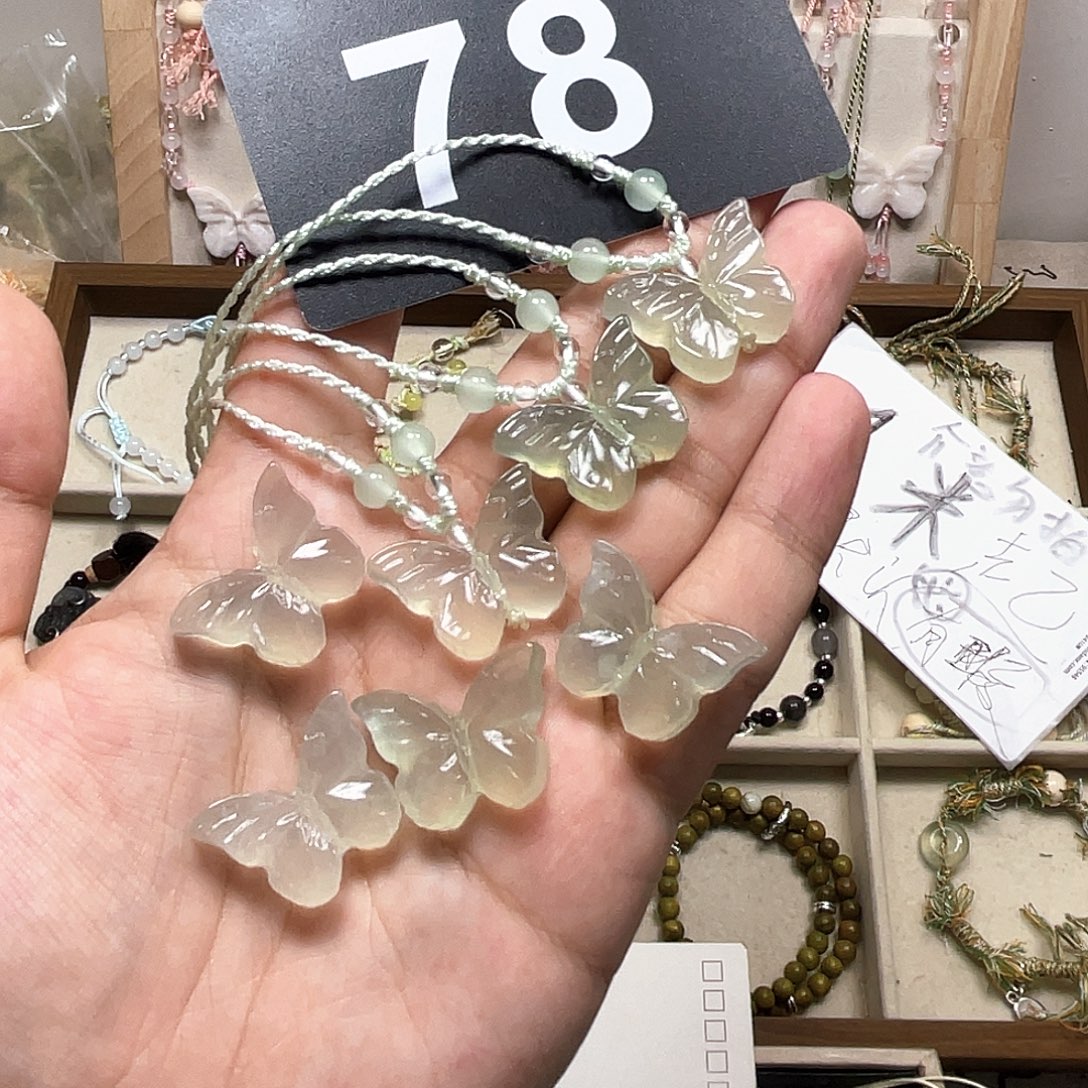 蛇纹石玉合金颈饰