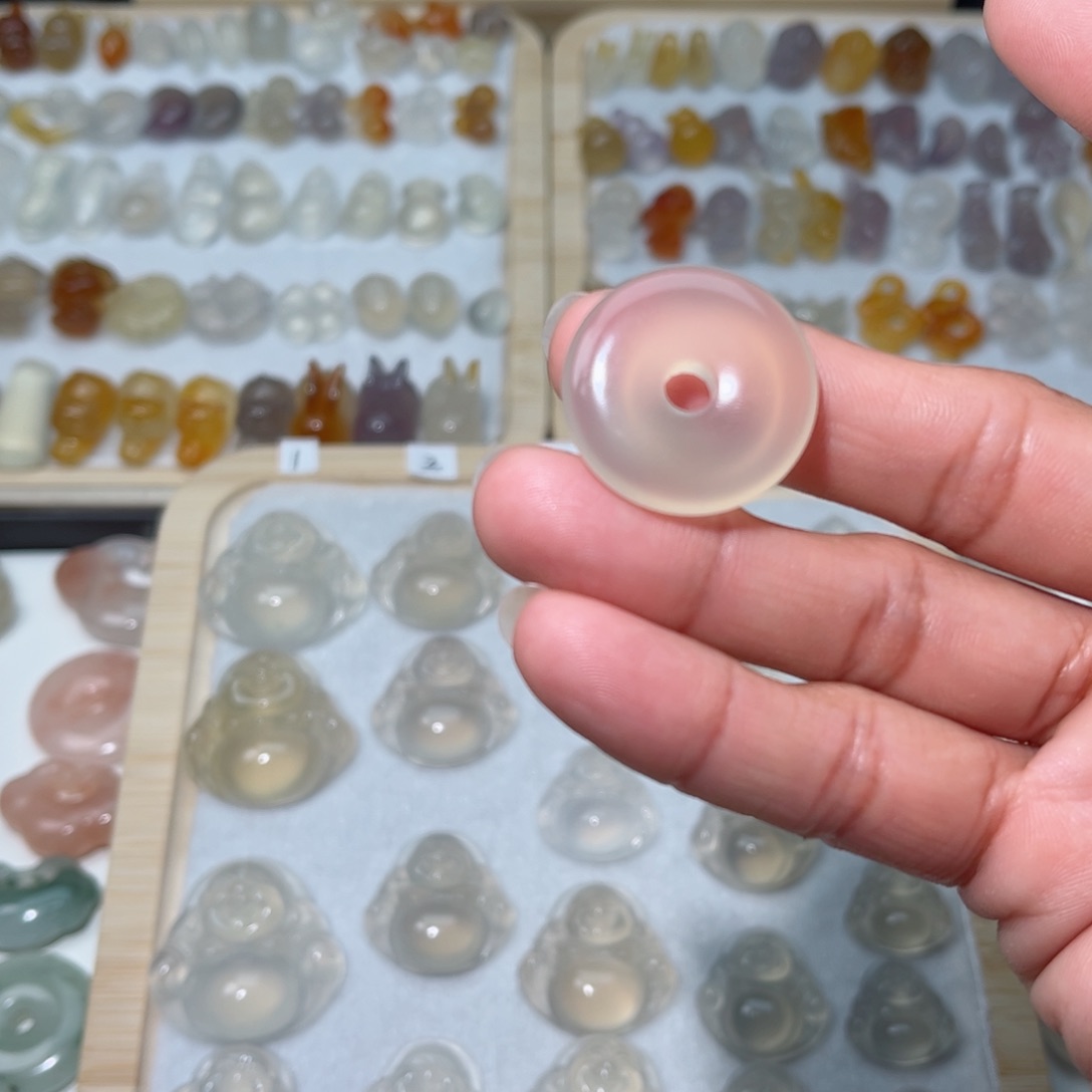 玛瑙/玉髓颈饰合金九*～