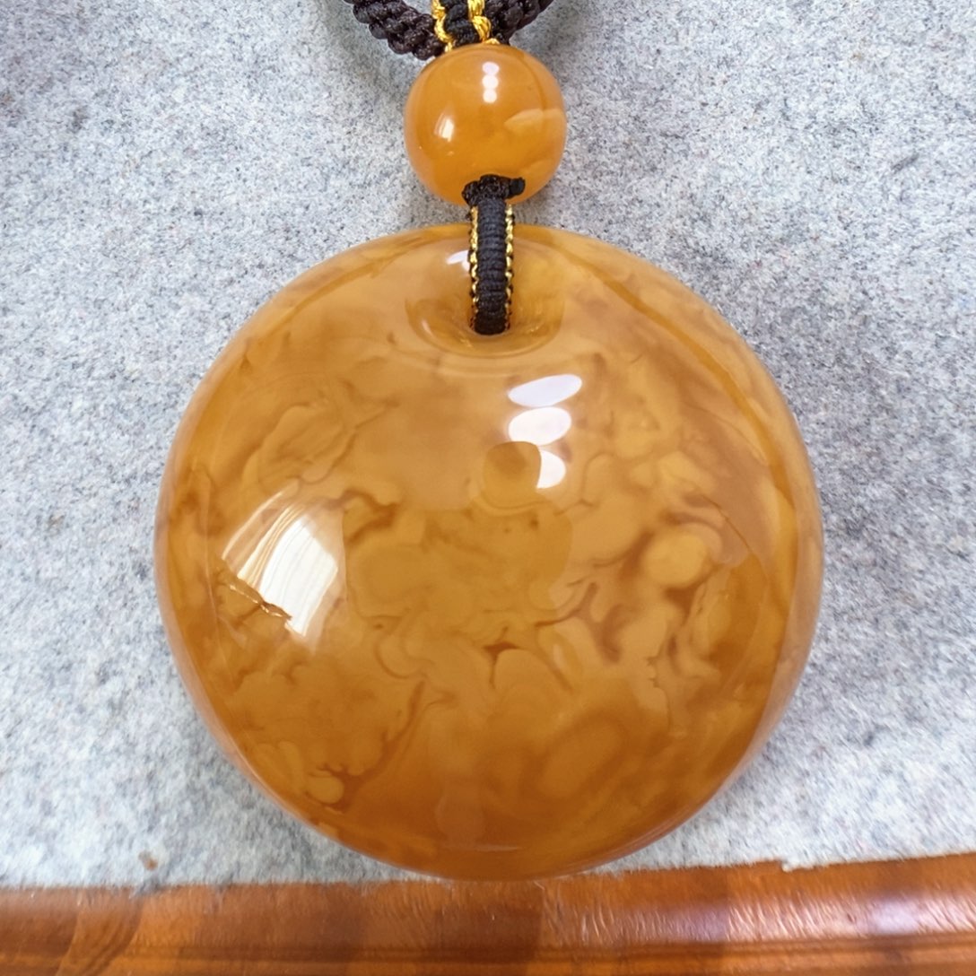 蜜蜡项链未镶嵌蜜蜡吊坠