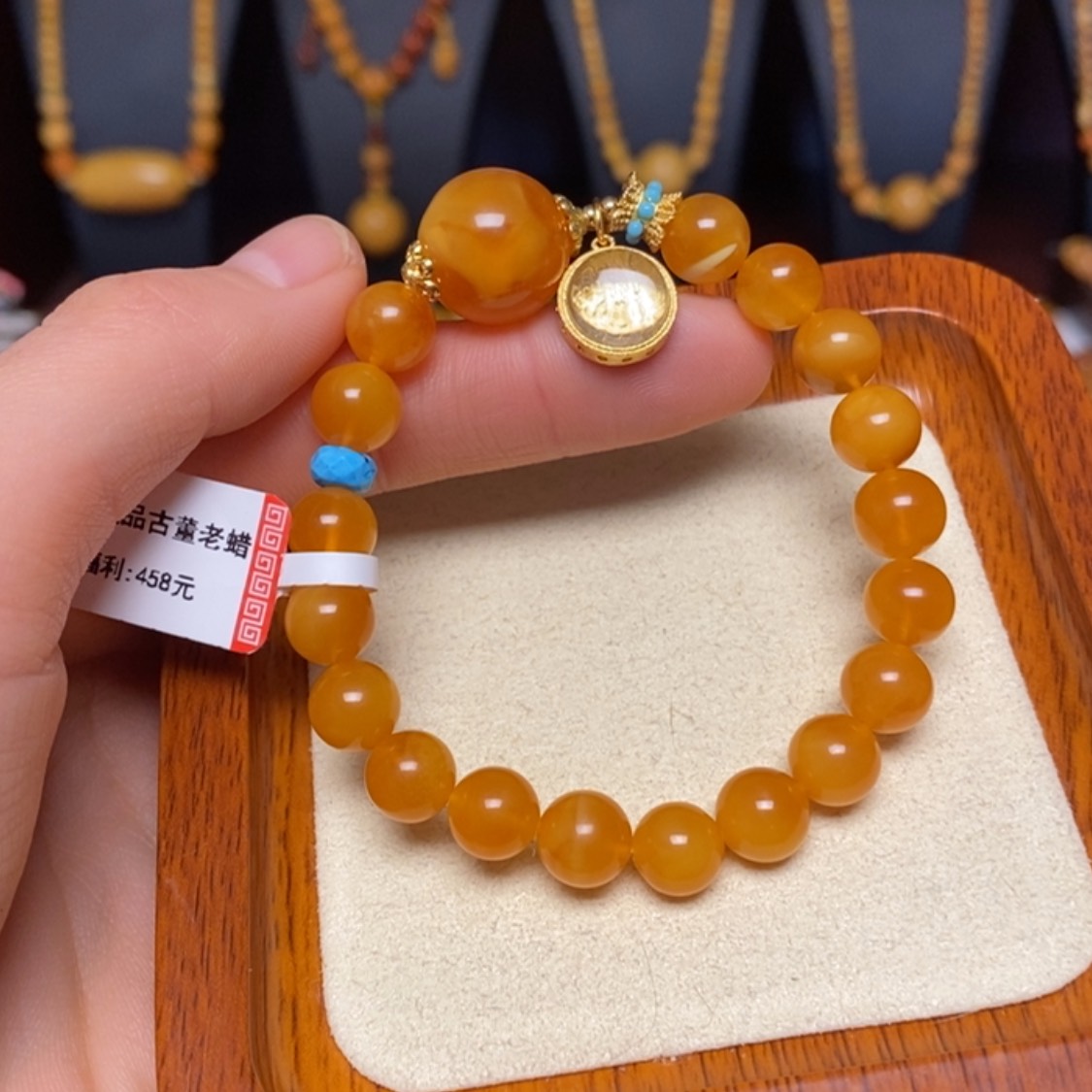 【闪购商品】未镶嵌蜜蜡手链手串