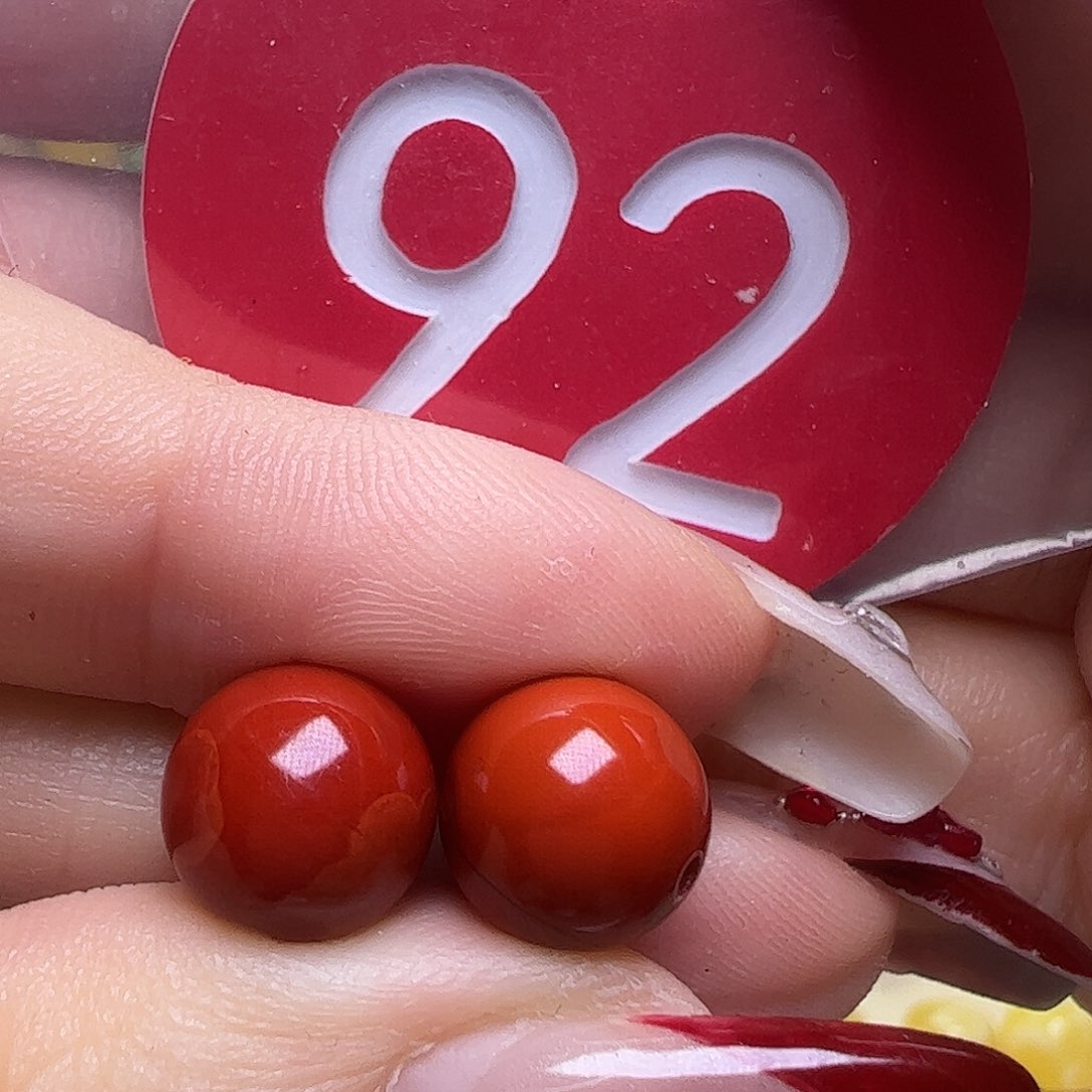 未镶嵌南红玛瑙珠宝奇石正****备9mm圆珠