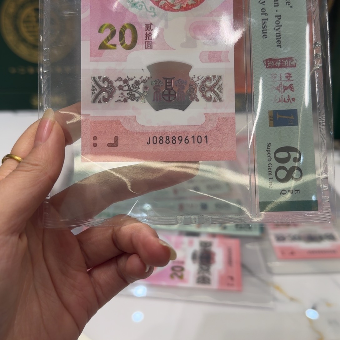 塑料蛇年纪念钞J088896101不支持七天无理由