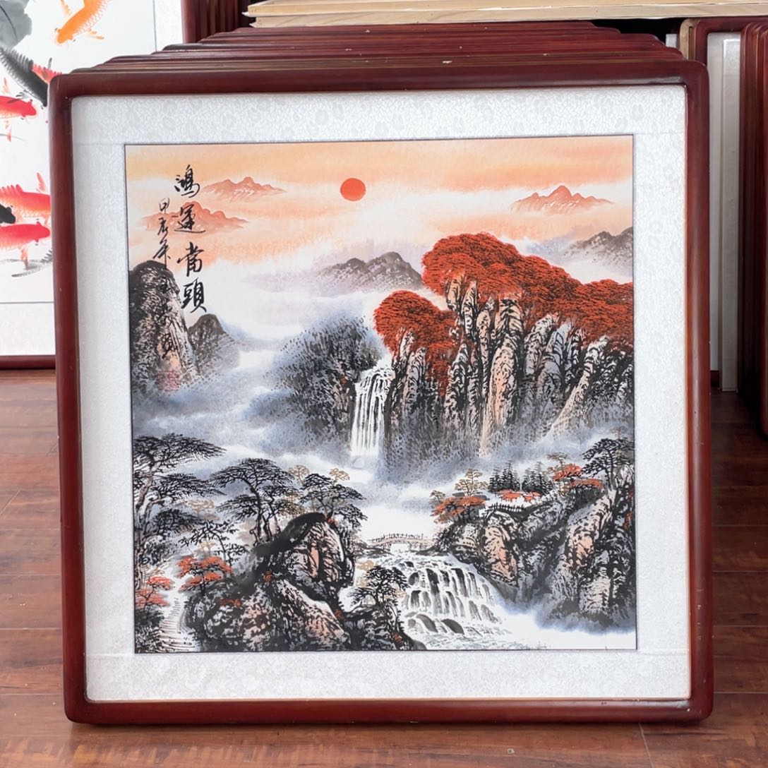国画带框尺寸63*63厘米